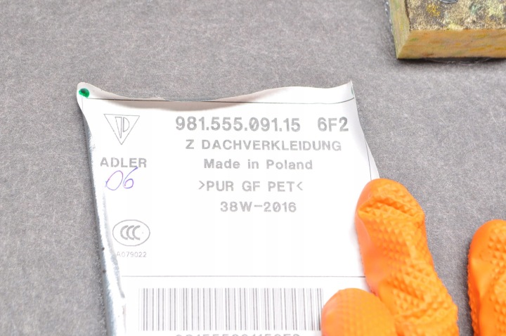 фото №6, Porsche 718 cayman 982 2016r чёрная потолок крыша 98155509115