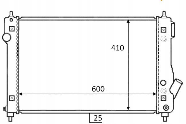 фото №2, Радіаторів chevrolet aveo 1.4 01 2008-05 2014 nrf