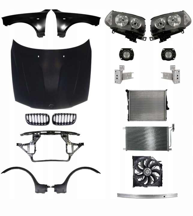 фото №1, Bmw x3 e83 03-07 бампер капот pas решётка