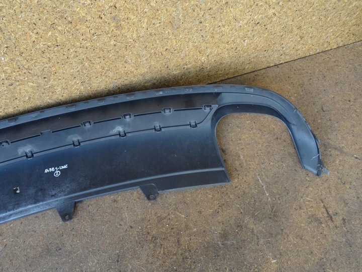 фото №9, Audi a4 b8 8k спойлер накладка диффузор бампера зад s-line 8k0807521c