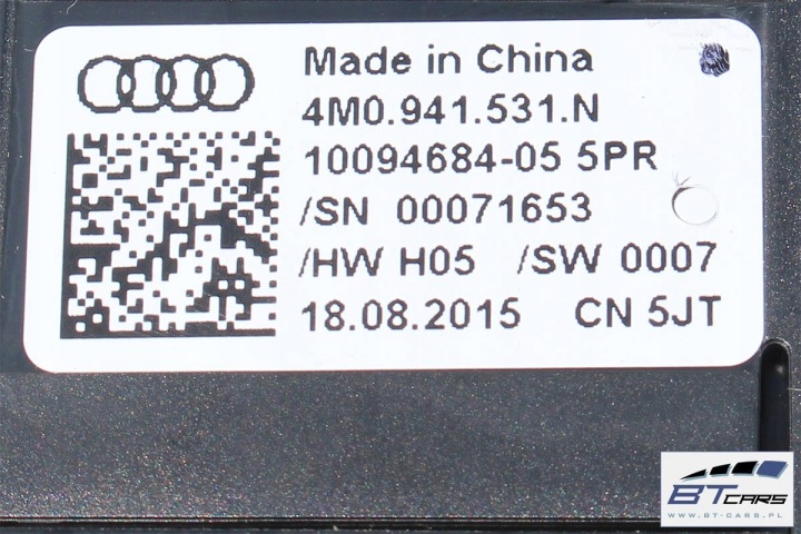 фото №13, Audi a4 a5 q5 q7 перемикач вимикач світла 4m0941531n 4m0941531aa 4m0 94