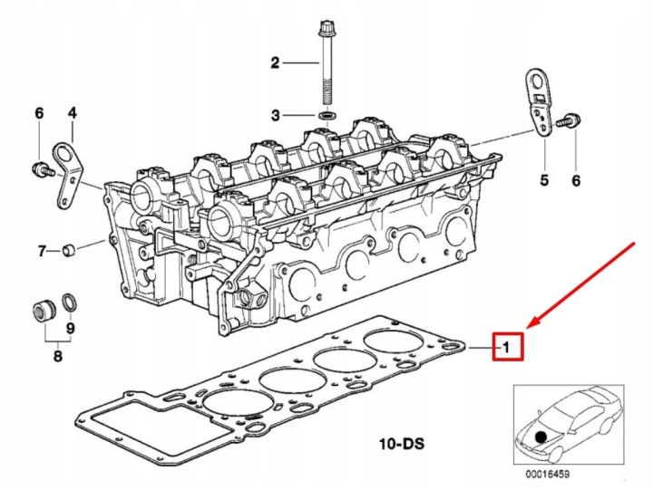 фото №7, Bmw 5 e39 циліндр head gasket 11121433473 1433473 oem
