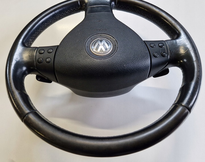 фото №5, Руль подушка vw passat b6 мультифункция лепестки кожа