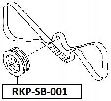 фото №2, Колесо ременное вала коленчатого subaru eng.ej20 legacy b12 13 14 98-, forester s