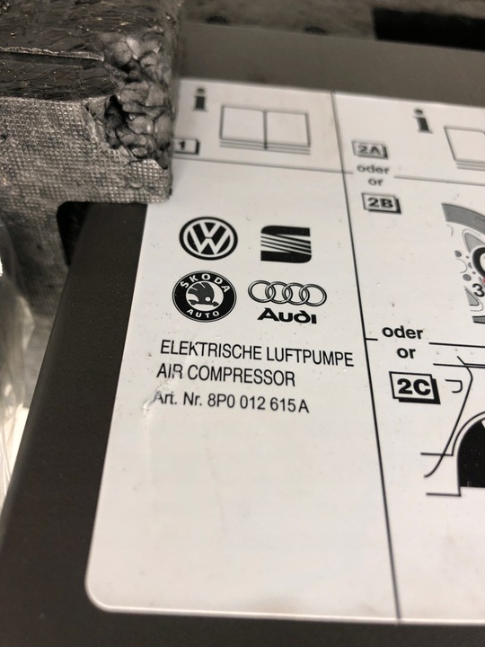 фото №7, Набір ремонтний помпа домкрат вушко ключ пінополістирол audi a4 b8 рестайлінг