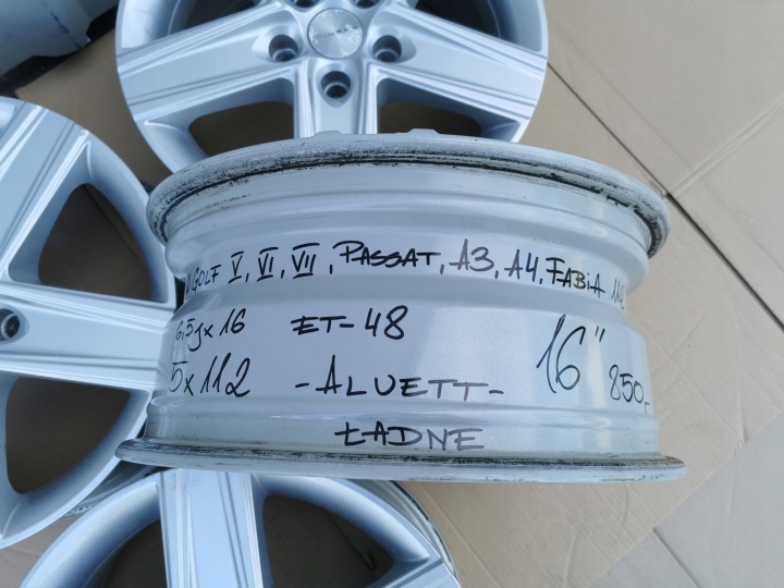 фото №16, Диски легкосплавний диск vw golf vi vii passat a3 a4 fabia 16' 6.5x16 et-48 5x112