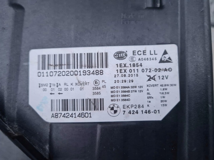 фото №16, Bmw 5 m5 f10 f11 рестайлінг lci лампи перед повний led адаптивний 735248108 742414601
