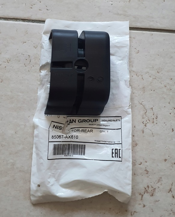 фото №1, Nissan note відбійник ковзун кріплення бампера лівий зад 85067-ax610