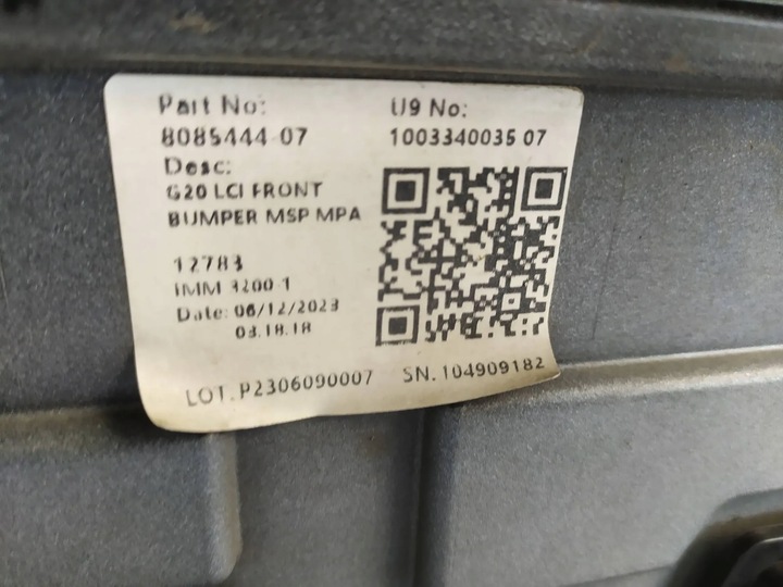 фото №16, Бампер перед bmw 3 g20 g21 рестайлинг lci м-пакет