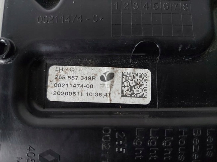 фото №7, Renault zoe рестайлинг лампа левая зад задняя led