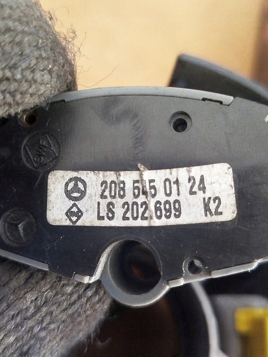 фото №4, Замок запалювання з ключем перемикач комбінований mercedes w210