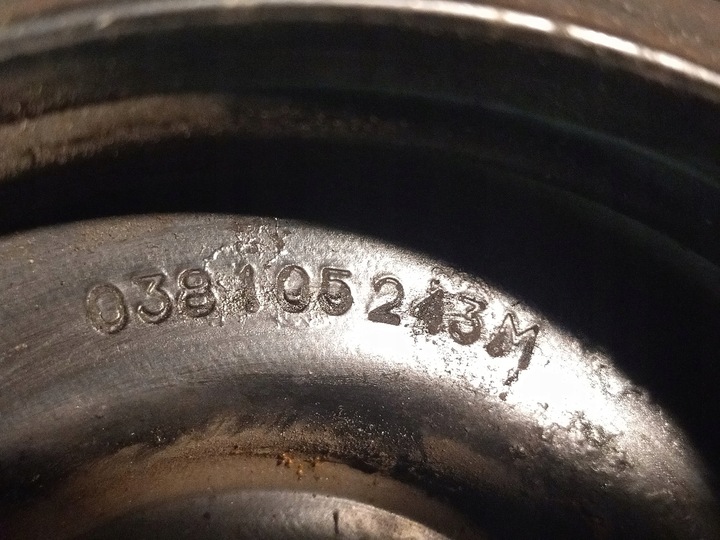 фото №5, Колесо ременное - vw audi - 1.6 tdi cay | 038105243m