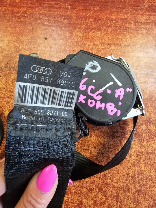 фото №5, Pas безопасности левый правые зад audi a6 c6 универсал 05' eu