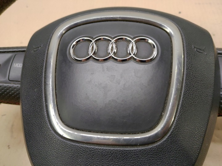 фото №11, Кермо + подушка безпеки мультифункція шкіра s-line sline audi a3 8p роки 03-08