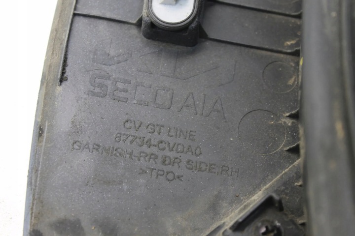 фото №11, Молдинг задніх правих двері kia ev6 cv 87734cvda0 електричний 430kw 2022