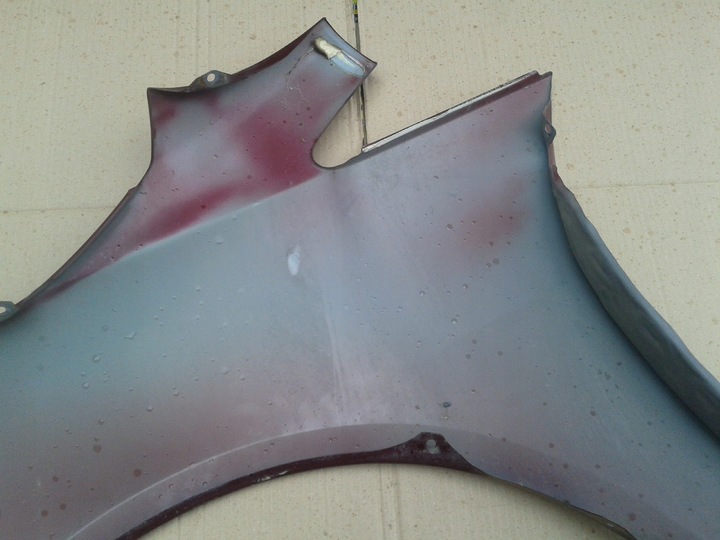 фото №8, Крыло правый перед переднее mitsubishi grandis 2003-2011 бордовый p12