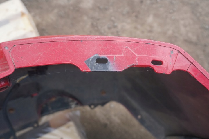 фото №12, Honda accord vii 2003-2007r sedan заднее бампер 71501-seax-z00 красный