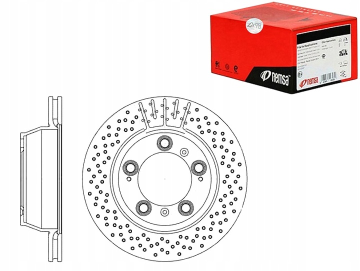 фото №1, Remsa диски гальмівні 99635240103 99635240104 424
