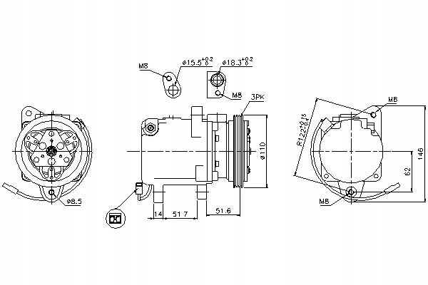 фото №13, Компресор кондиціонера smart smart fortwo w450 04-