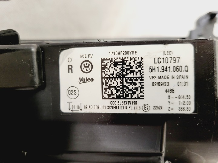 фото №10, Vw golf 8 viii 5h gti 5h1941059q 5h1941060q фара правий i лівий