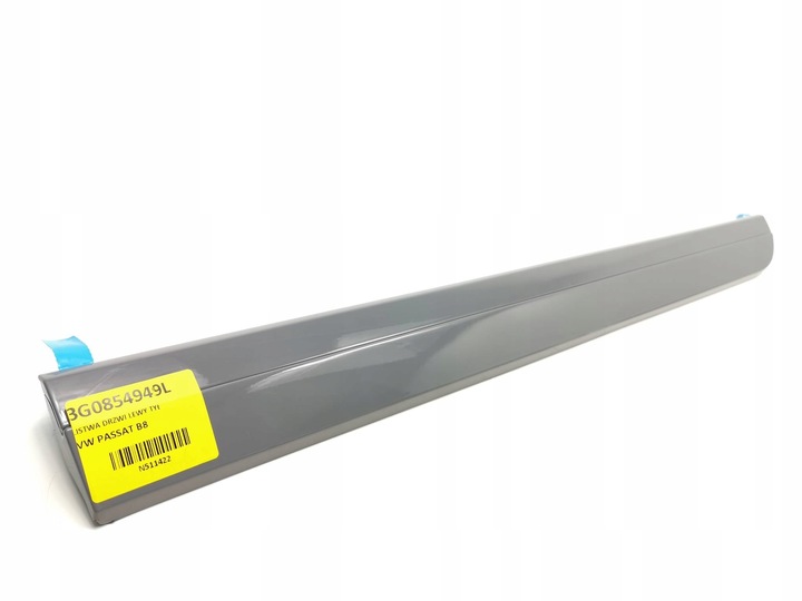 фото №1, Планка дверь левый зад vw passat b8 3g0854949l lc7a