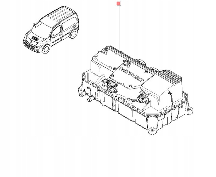 фото №6, Блок управления  модуль инвертор зарядное устройство renault kangoo ii z.e fluence 296093666r