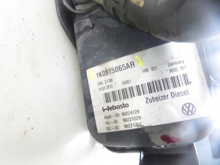 фото №6, Вебасто vw touran ii 1t3 1k0815065ar 9022152b