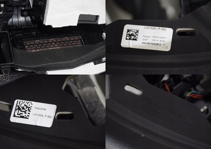 фото №16, Bmw g20 g21 g22 g26 панель роздавальна консоль капот sensatec hud сірий nić