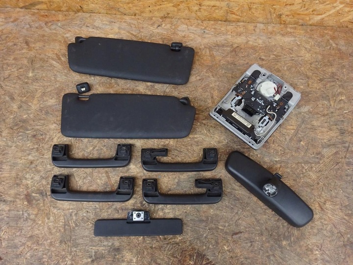 фото №9, Audi a4 b7 универсал потолок комплектная защитные накладки обшивка лампочки чёрные комплект