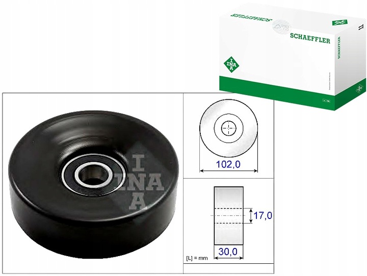 фото №1, Ролик натягувач ремінь клиновий [ina]