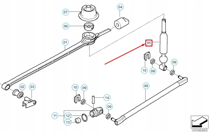 фото №9, Ручник  изменения коробка передач bmw z4 e85 25117543192 7543192