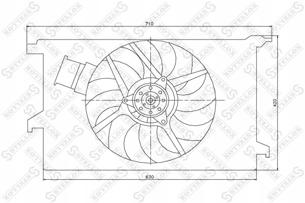 фото №1, Вентилятор радіатор opel vectra c 1.6/1.8/2.2 02-