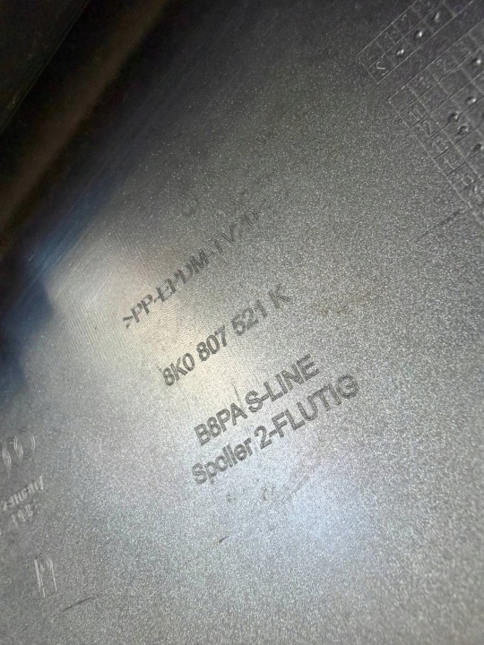 фото №9, Audi a4 рестайлінг s-line дифузор бампера заднього 8k0807521k
