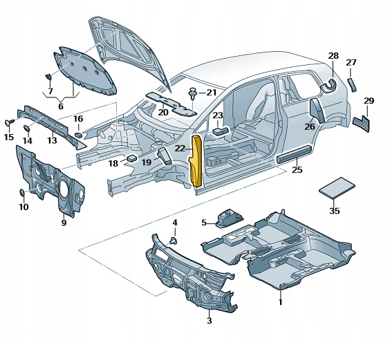 фото №11, Oem номер 5g0821112c защита шумоизоляция крыльев golf vii