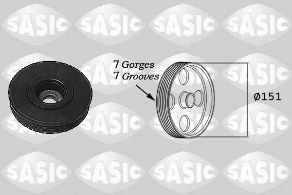 фото №2, 2154017 sasic колесо пасове вала renault megane ii 2