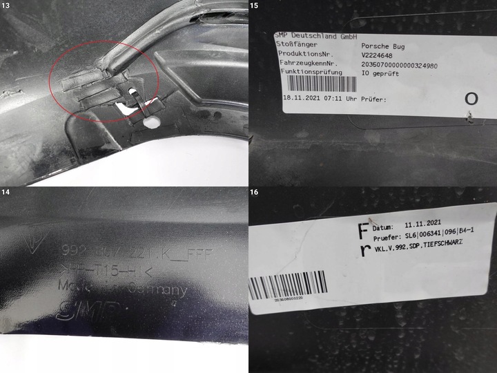 фото №11, Porsche 992 gts sport design 19- бампер спойлер