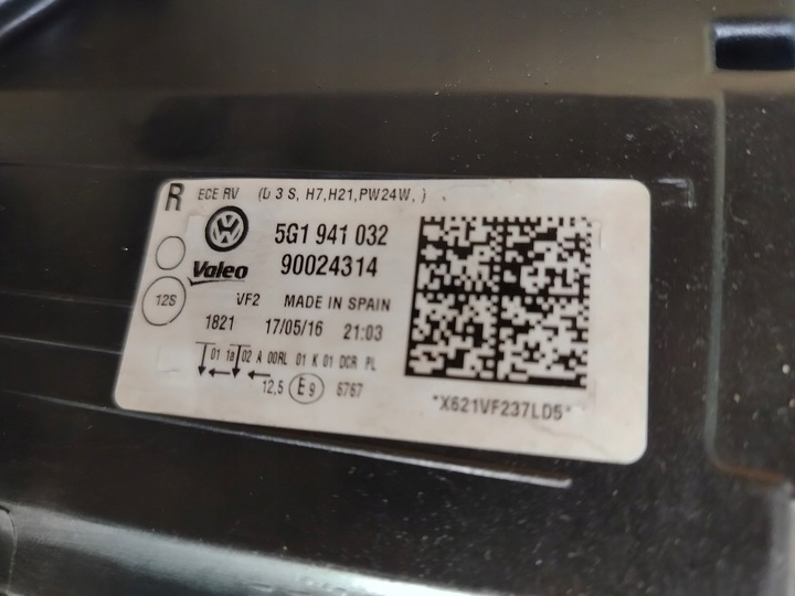 фото №10, Vw golf vii ксенон лампа правая левая