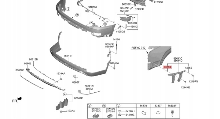 фото №11, Клипса клипса штифт зажим бампера hyundai kia