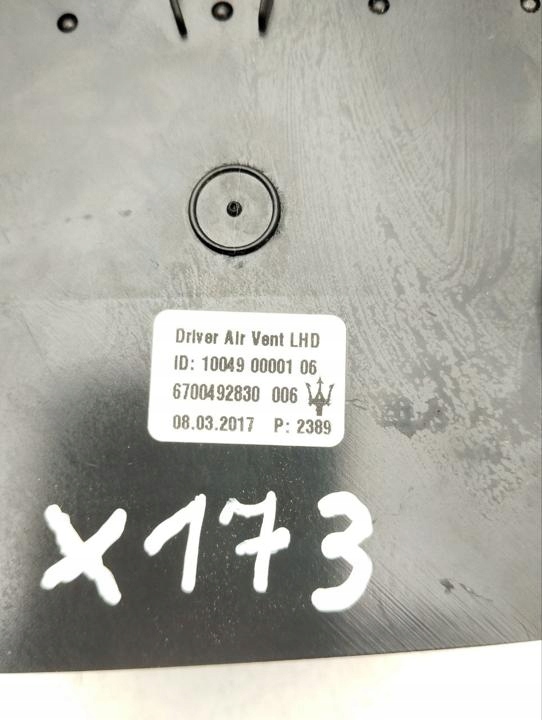 фото №8, Воздуховоды панели распределительной maserati levante suv m161 6700492830 3.0l