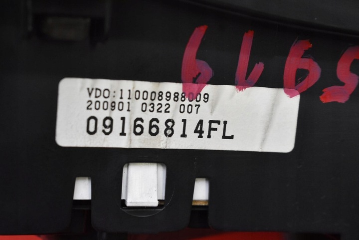фото №7, Спидометр приборы eu 09166814fl opel corsa c 1.4 16v 90 km 00-03