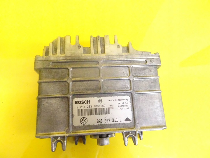 фото №6, Комп'ютер двигуна vw passat b4 0261203188 / 8a0907311l nr1221