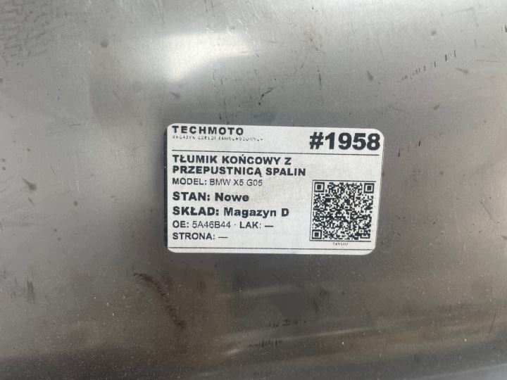 фото №8, Вихлоп глушник кінцевий дросельна заслінка bmw x5 g05 lci 22-25r новий oem 5a46b44