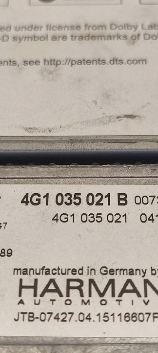 фото №5, Audi a7 4g радіо навігація зчитувач 4g1035021b