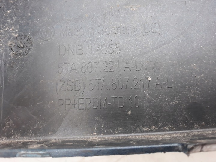 фото №12, Vw touran 2 5ta 15- бампер переднее перед