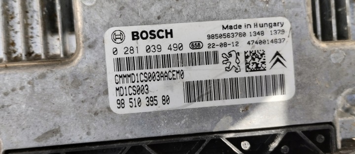 фото №5, Блок керування двигуном (ебу, комп'ютер двигуна) peugeot 308 iii t10 p5 1.5 блакитний hdi 9850563780