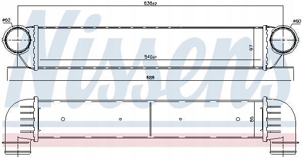 фото №12, Радиаторов интеркулер nissens 96726