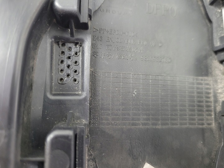 фото №11, Планка решітка бампера перед передня права citroen c5x c5 x 22-