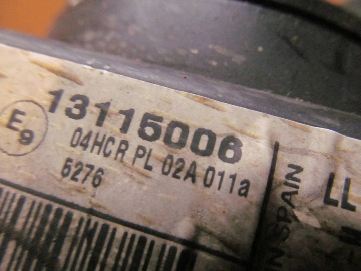 фото №10, Opel corsa c рестайлинг combo 03-10 фара передняя левые перед передняя левая c503