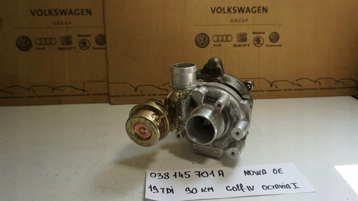 фото №1, Турбонагнітач vw golf iv octavia i 1.9 tdi 90km