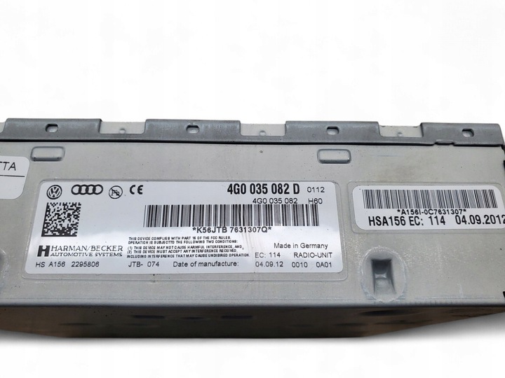 фото №5, Audi a4 s4 b8 8k 4g0035082d модуль / блок управления gps
